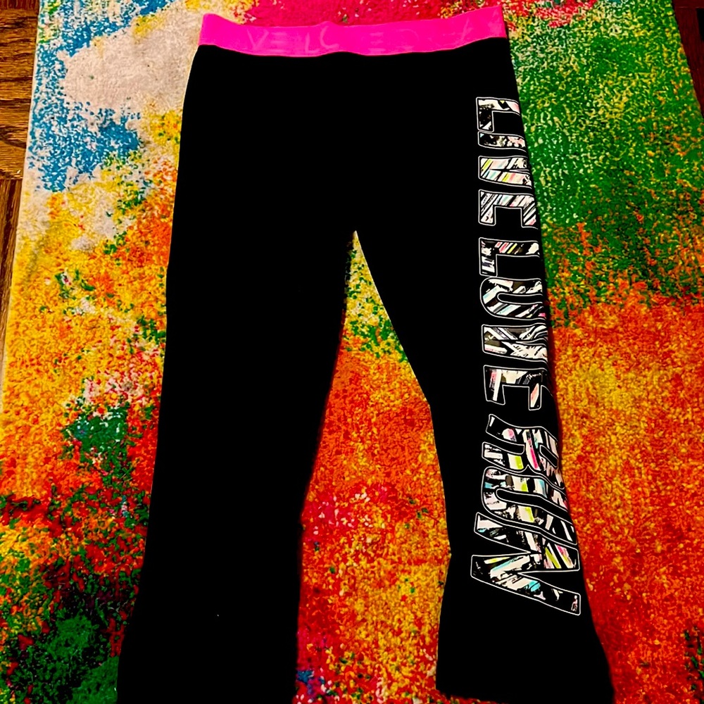 Live Laugh Love Athletic Capris